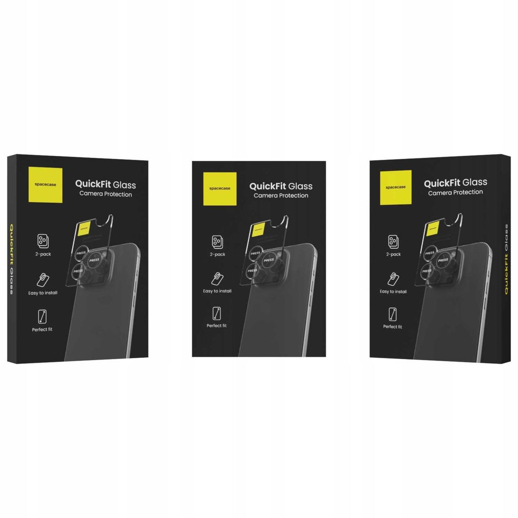 Tempered Glass iPhone 16 Pro / 16 Pro Max Spacecase QuickFit Camera Glass Αντιχαρακτικό Γυαλί Προστασίας για Φακό Κάμερας 2 Τ