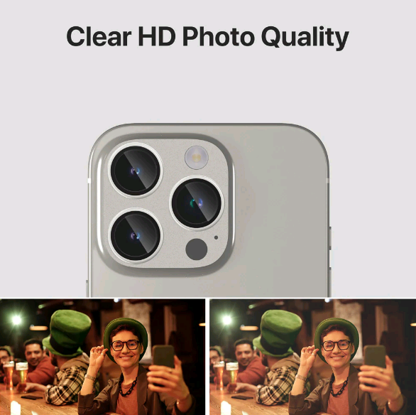 Tempered Glass iPhone 16 Pro / 16 Pro Max Spacecase QuickFit Camera Glass Αντιχαρακτικό Γυαλί Προστασίας για Φακό Κάμερας 2 Τ