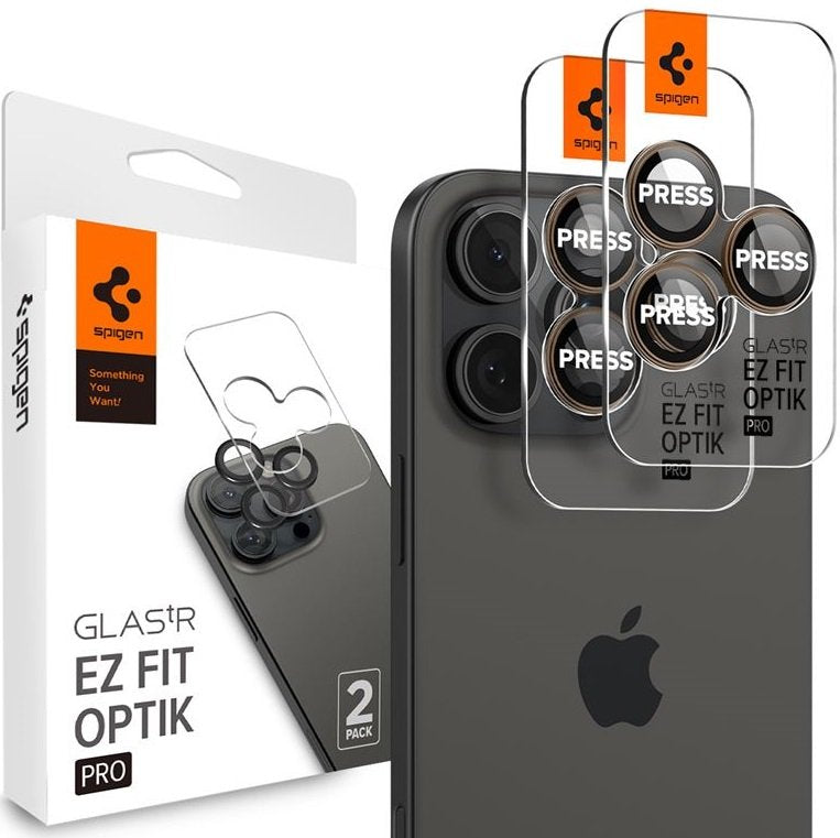 Tempered Glass iPhone 16 Pro / 16 Pro Max Spigen GLAS.tR EZ Fit OPTIK Pro Camera Lens Protector Αντιχαρακτικό Γυαλί Προστασία