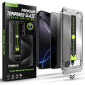 Tempered Glass iPhone 16 Pro Max Techsuit Privacy TitanGlass Full Cover Full Face Αντιχαρακτικό Γυαλί Προστασίας Απορρήτου Οθ