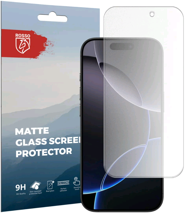 Tempered Glass iPhone 16 Pro Rosso Matte Glass Ματ Αντιχαρακτικό Γυαλί Προστασίας Οθόνης - Clear (8719246461040)