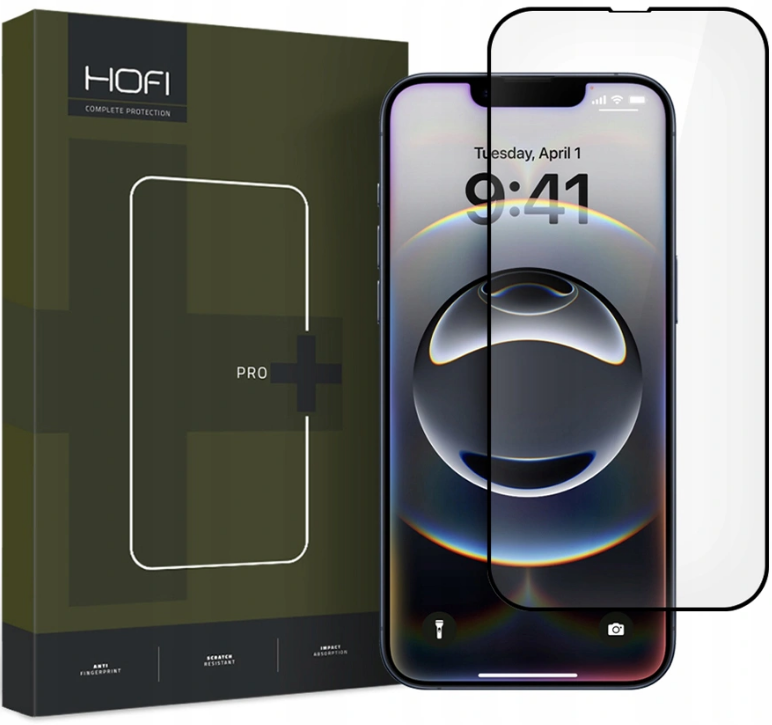 Tempered Glass iPhone 17e / 16e / 14 / 13 / 13 Pro Hofi Premium Pro+ Full Face Αντιχαρακτικό Γυαλί Προστασίας Οθόνης - Black 