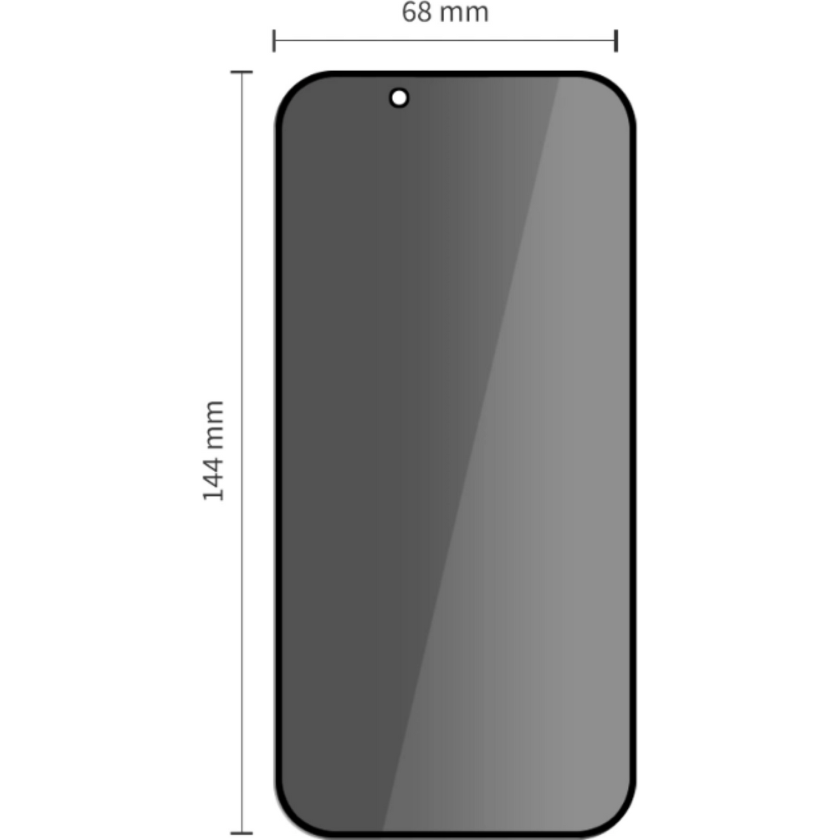 Tempered Glass iPhone 17e / 16e / 14 / 13 / 13 Pro Tech-Protect Quick Set Spy+ Privacy Full Face Αντιχαρακτικό Γυαλί Προστασί