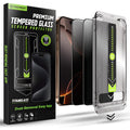 Tempered Glass iPhone 17 / 16 Pro Techsuit Privacy TitanGlass Full Cover Full Face Αντιχαρακτικό Γυαλί Προστασίας Απορρήτου Ο