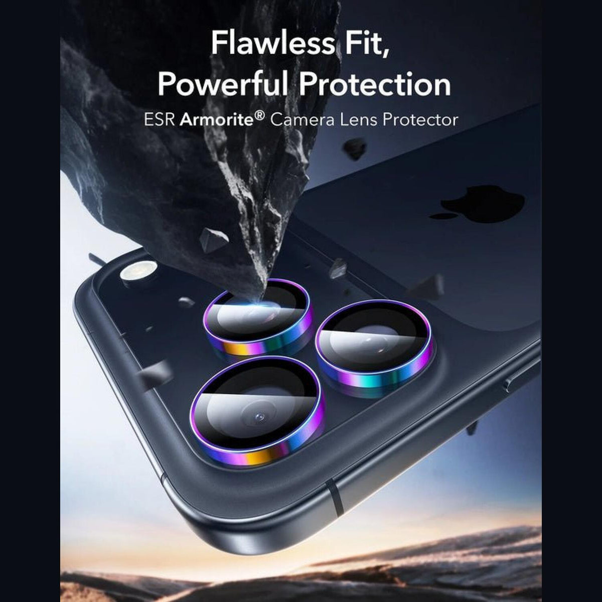 Tempered Glass iPhone 17 Pro / 17 Pro Max / 16 Pro / 16 Pro Max / 15 Pro / 15 Pro Max / 14 Pro / 14 Pro Max ESR Armorite Came
