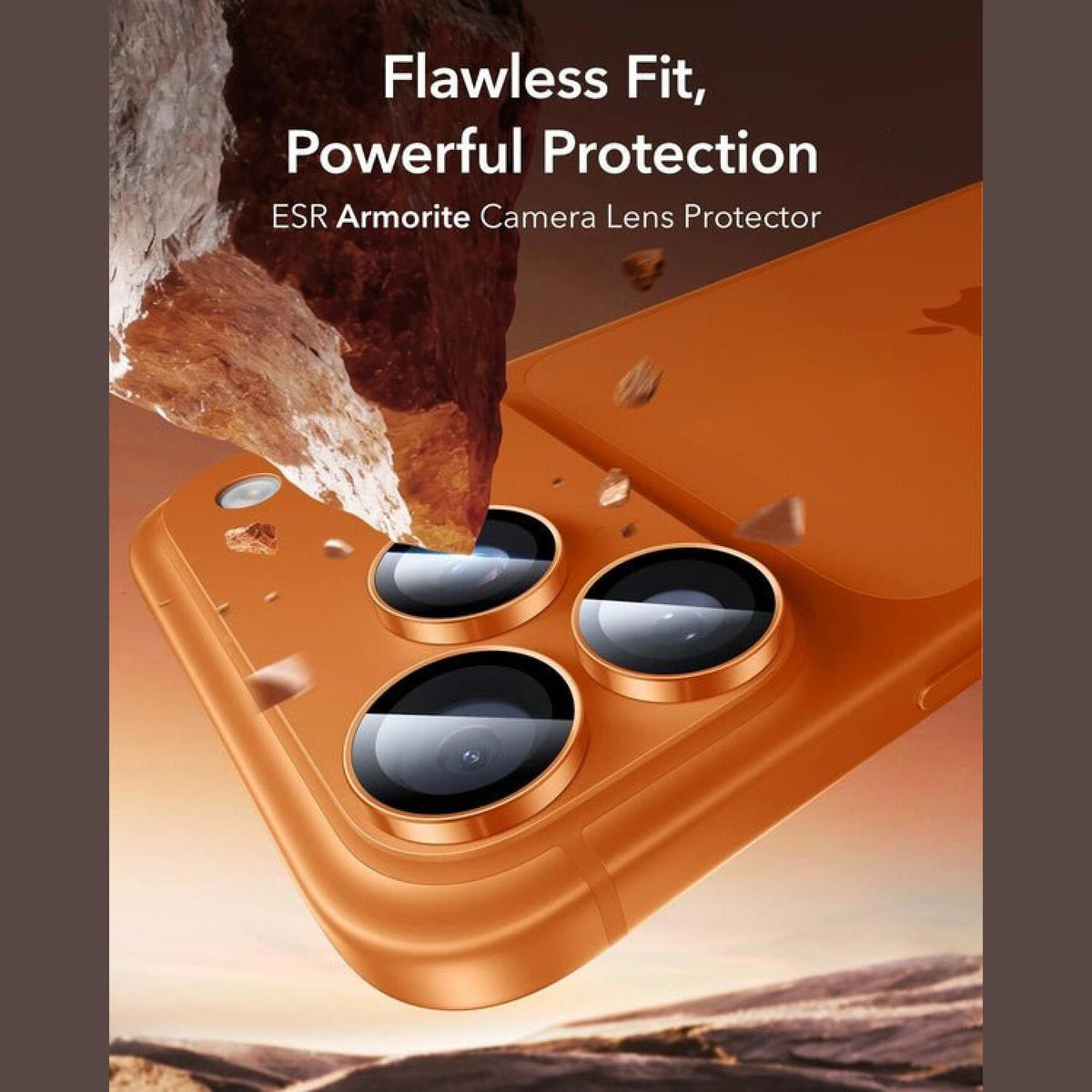 Tempered Glass iPhone 17 Pro / 17 Pro Max / 16 Pro / 16 Pro Max / 15 Pro / 15 Pro Max / 14 Pro / 14 Pro Max ESR Armorite Came