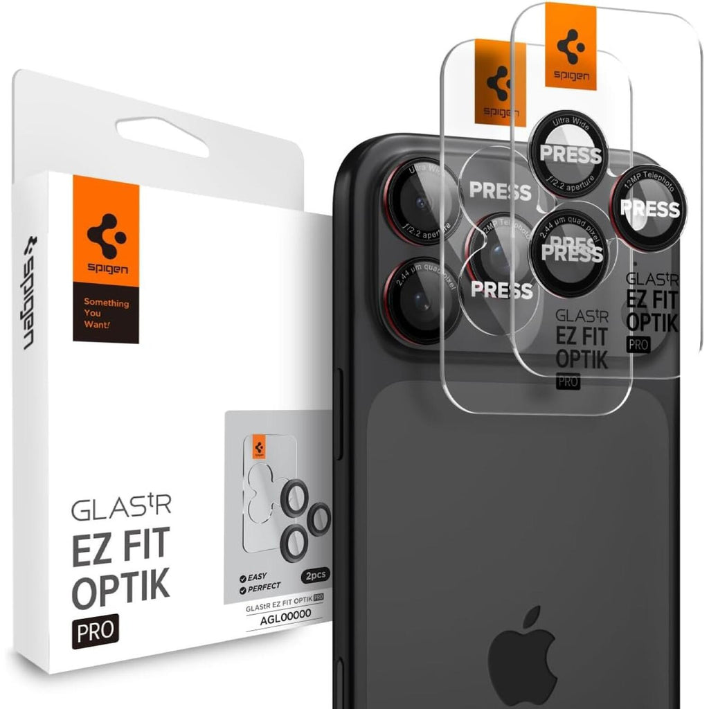 Tempered Glass iPhone 17 Pro / 17 Pro Max / 16 Pro / 16 Pro Max / 15 Pro / 15 Pro Max / 14 Pro / 14 Pro Max Spigen GLAS.tR EZ