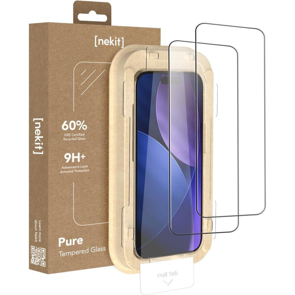 Tempered Glass iPhone 17 Pro Max Nekit Pure Premium Ανθεκτικό 9Η+ Full Face Αντιχαρακτικό Γυαλί Προστασίας Οθόνης με Απλικατέ