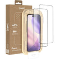 Tempered Glass iPhone 17 Pro Nekit Pure Premium Ανθεκτικό 9Η+ Full Face Αντιχαρακτικό Γυαλί Προστασίας Οθόνης με Απλικατέρ 2 