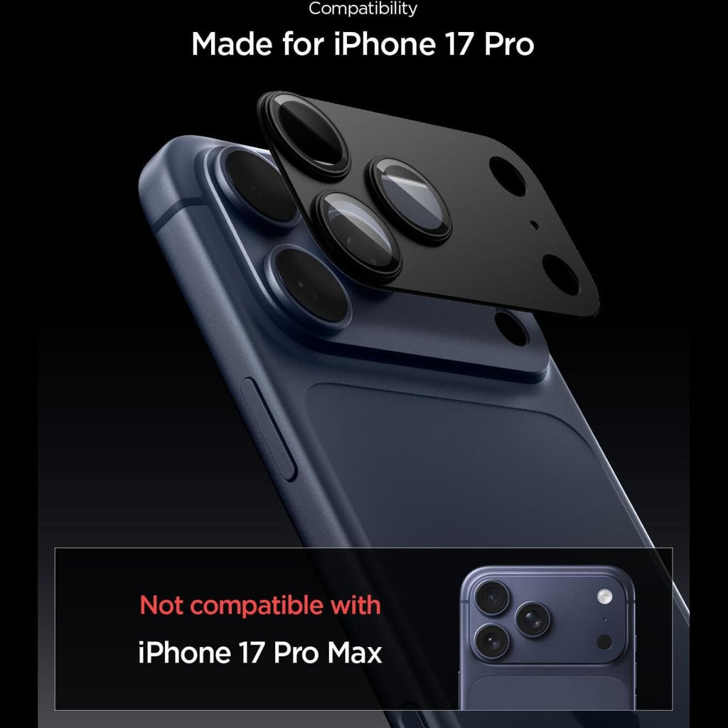 Tempered Glass iPhone 17 Pro Spigen GLAS.tR EZ Fit OPTIK Pro XL Camera Lens Protector Αντιχαρακτικό Γυαλί Προστασίας για Φακό
