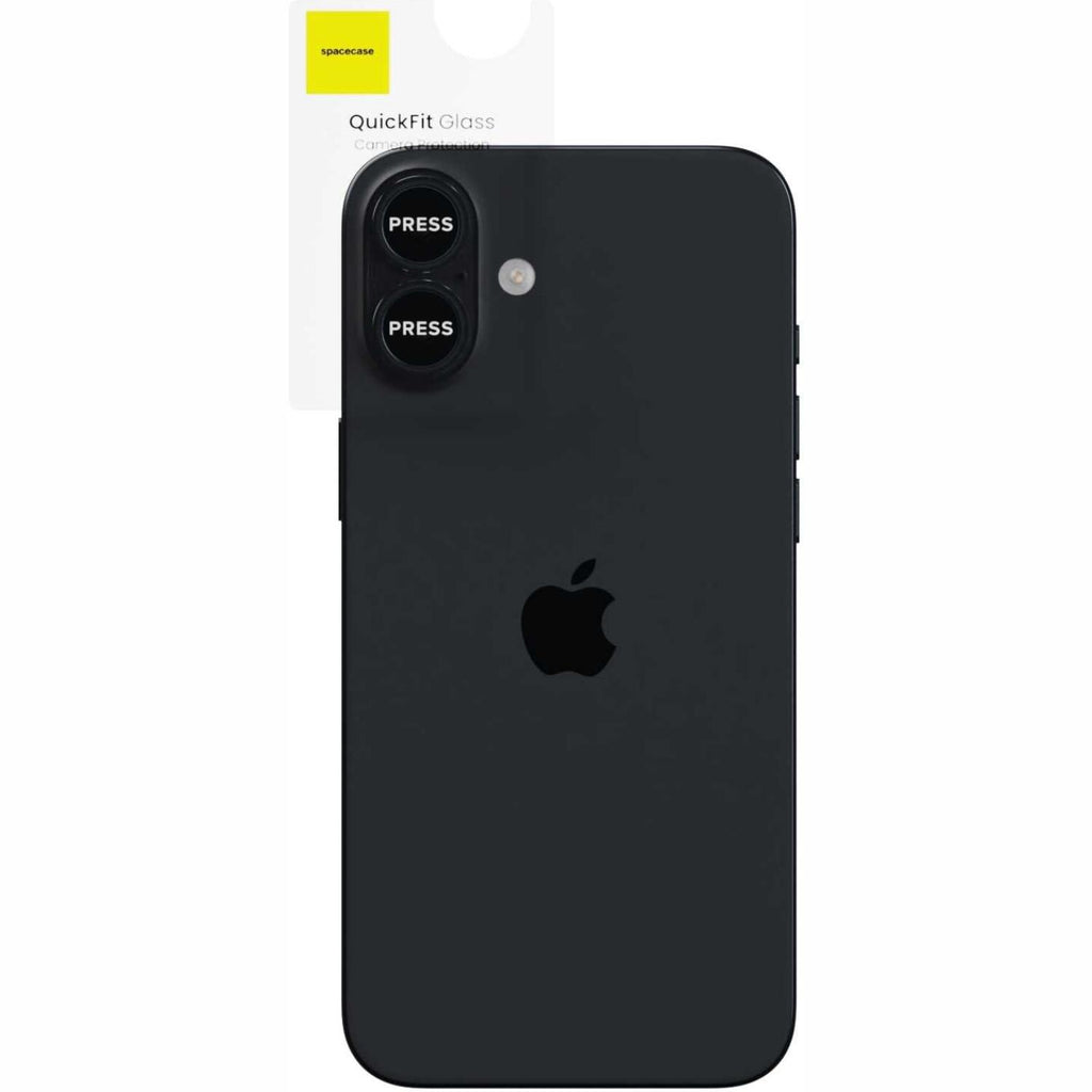 Tempered Glass iPhone 17 Spacecase QuickFit Camera Glass Αντιχαρακτικό Γυαλί Προστασίας για Φακό Κάμερας 2 Τεμάχια - Black (5