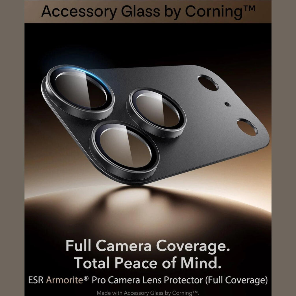 Tempered Glass iPhone 18 Pro Max ESR Armorite Pro Camera Lens Protector Αντιχαρακτικό Γυαλί Προστασίας για Φακό Κάμερας με Με