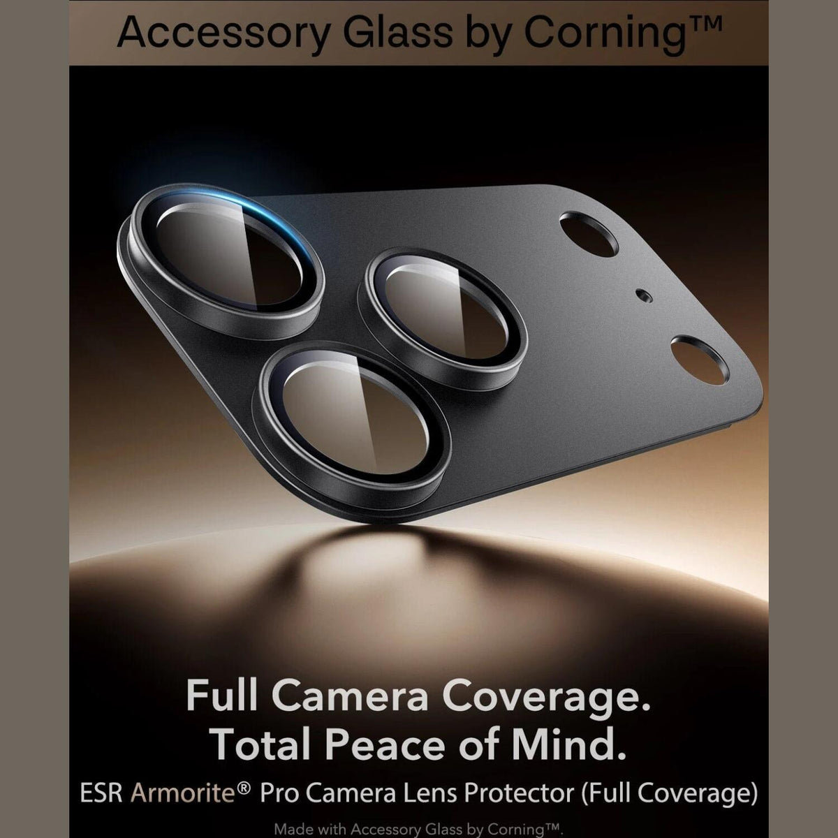 Tempered Glass iPhone 18 Pro Max ESR Armorite Pro Camera Lens Protector Αντιχαρακτικό Γυαλί Προστασίας για Φακό Κάμερας με Με