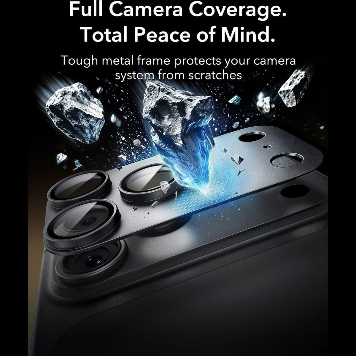 Tempered Glass iPhone 18 Pro Max ESR Armorite Pro Camera Lens Protector Αντιχαρακτικό Γυαλί Προστασίας για Φακό Κάμερας με Με