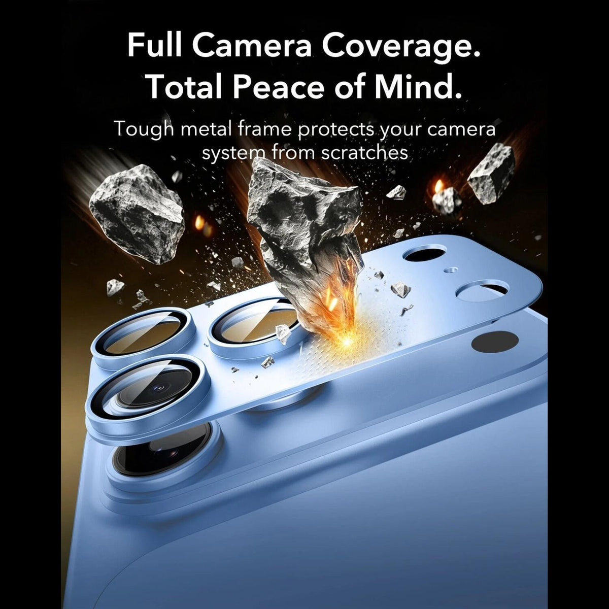 Tempered Glass iPhone 18 Pro Max ESR Armorite Pro Camera Lens Protector Αντιχαρακτικό Γυαλί Προστασίας για Φακό Κάμερας με Με