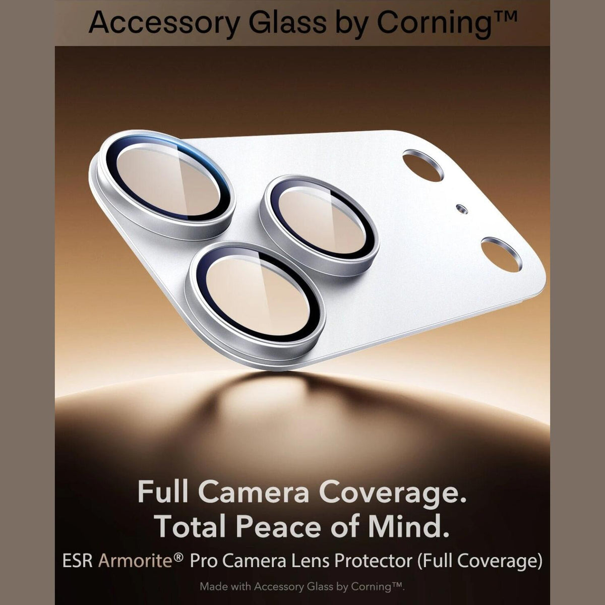 Tempered Glass iPhone 18 Pro Max ESR Armorite Pro Camera Lens Protector Αντιχαρακτικό Γυαλί Προστασίας για Φακό Κάμερας με Με