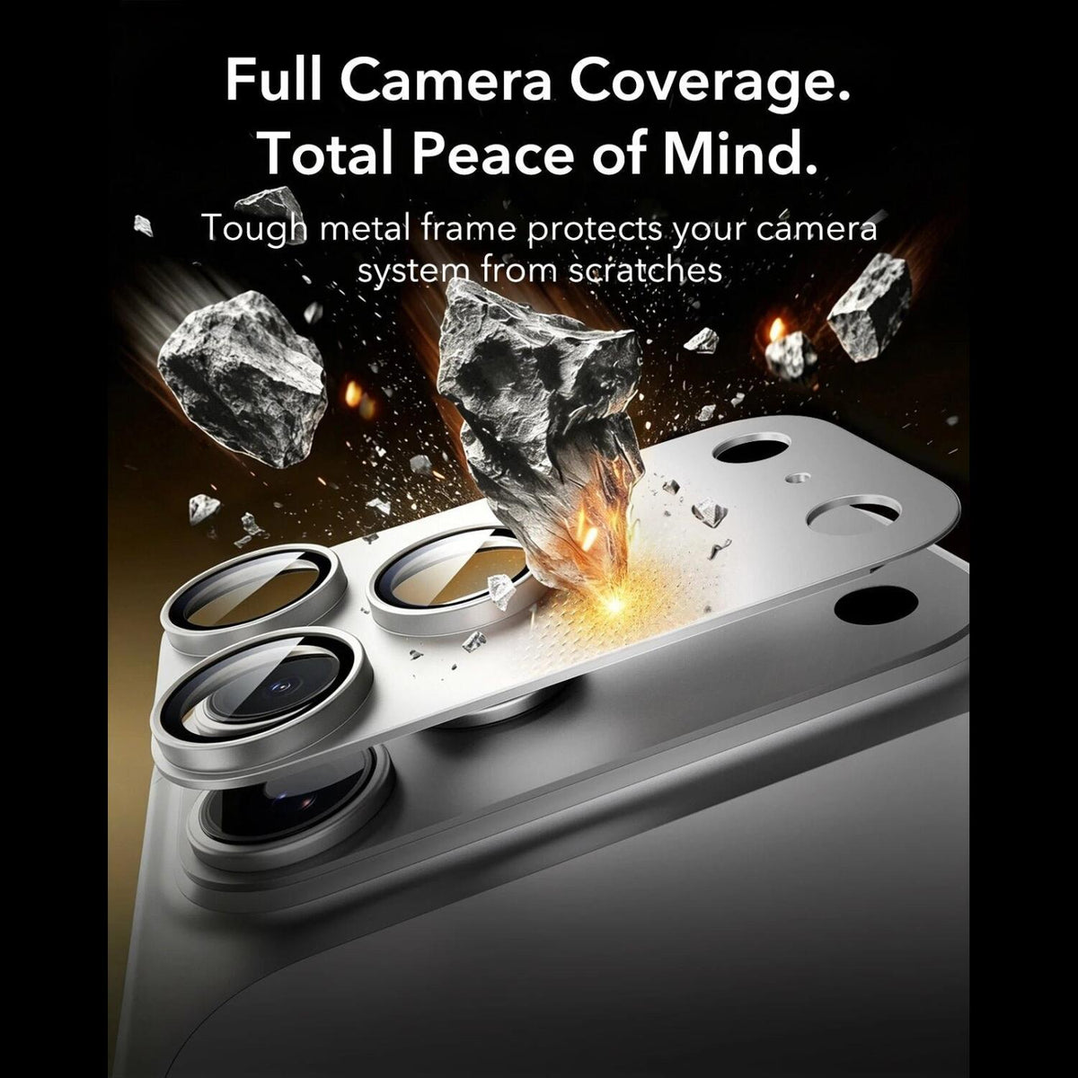 Tempered Glass iPhone 18 Pro Max ESR Armorite Pro Camera Lens Protector Αντιχαρακτικό Γυαλί Προστασίας για Φακό Κάμερας με Με