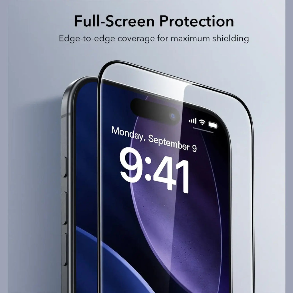 Tempered Glass iPhone Air ESR UltraFit Classic Full Face Αντιχαρακτικό Γυαλί Προστασίας Οθόνης 2 Τεμάχια - Black (48942402877