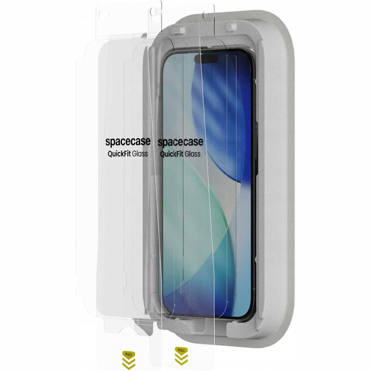 Tempered Glass iPhone Air Spacecase QuickFit Glass Αντιχαρακτικό Γυαλί Προστασίας Οθόνης με Απλικατέρ QuickFit 2 Τεμάχια - Cl