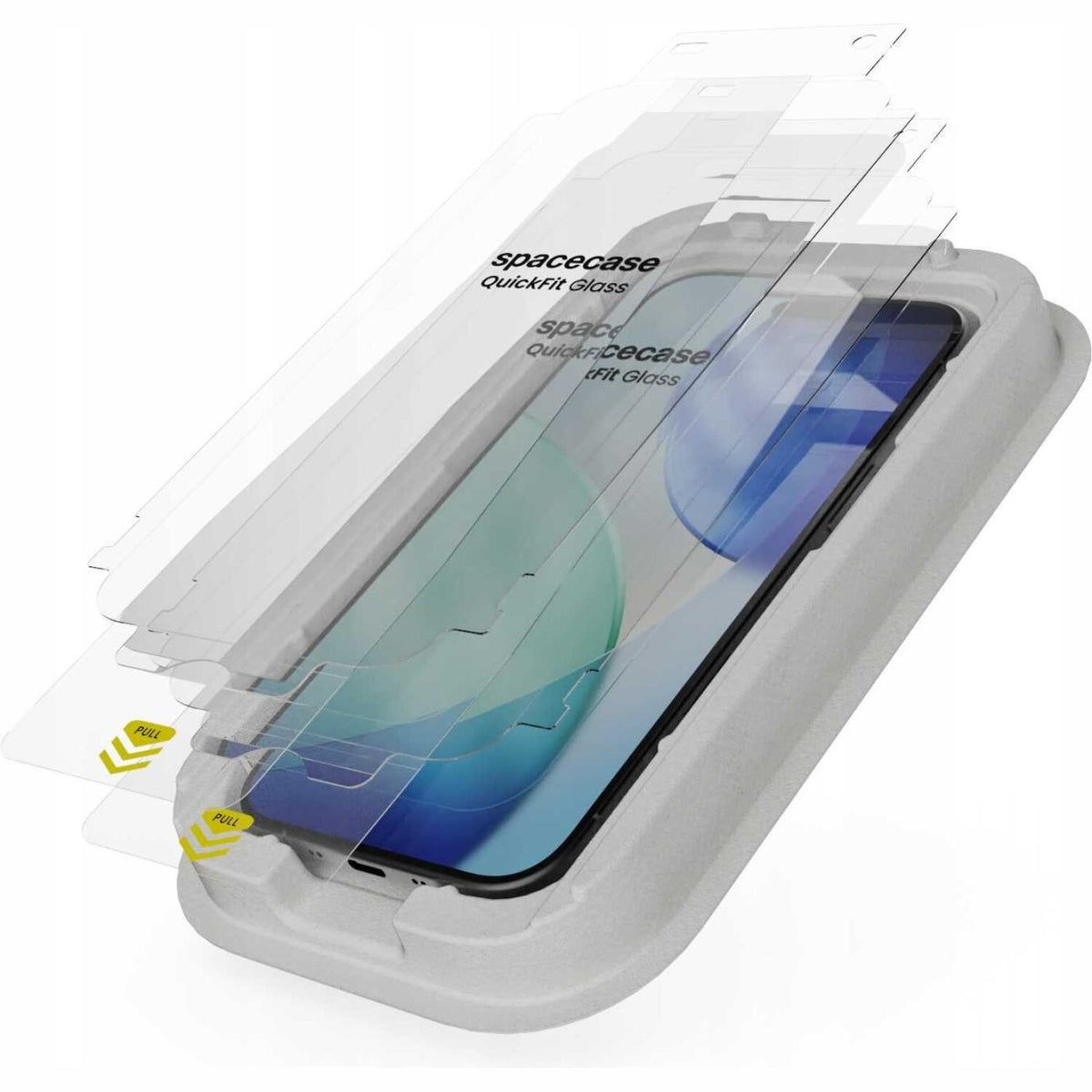 Tempered Glass iPhone Air Spacecase QuickFit Glass Αντιχαρακτικό Γυαλί Προστασίας Οθόνης με Απλικατέρ QuickFit 2 Τεμάχια - Cl