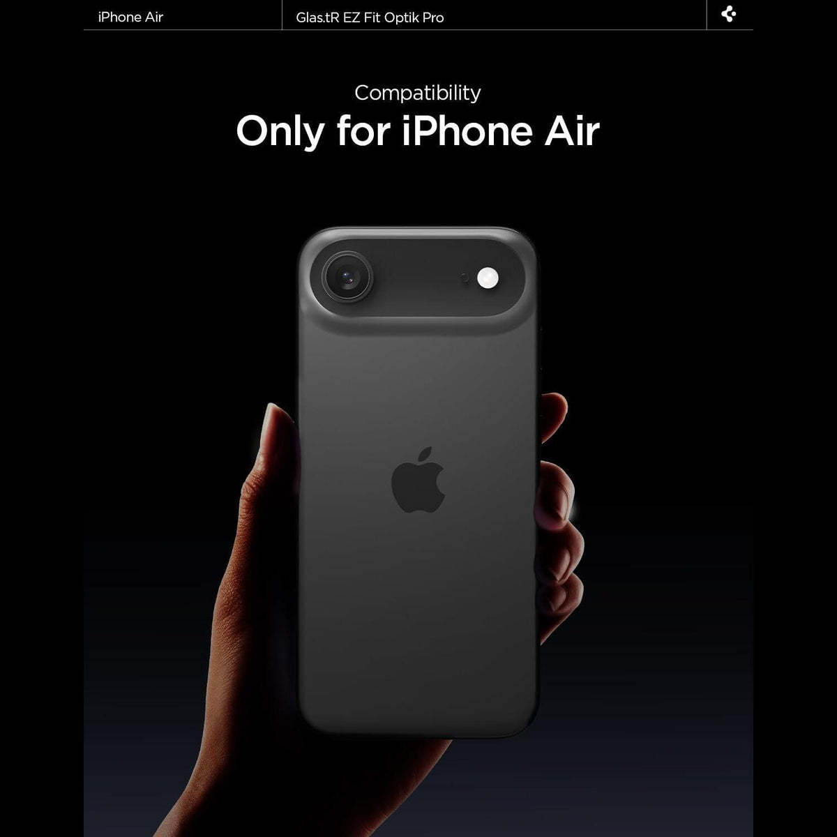 Tempered Glass iPhone Air Spigen GLAS.tR EZ Fit OPTIK Pro Camera Lens Protector Αντιχαρακτικό Γυαλί Προστασίας για Φακό Κάμερ