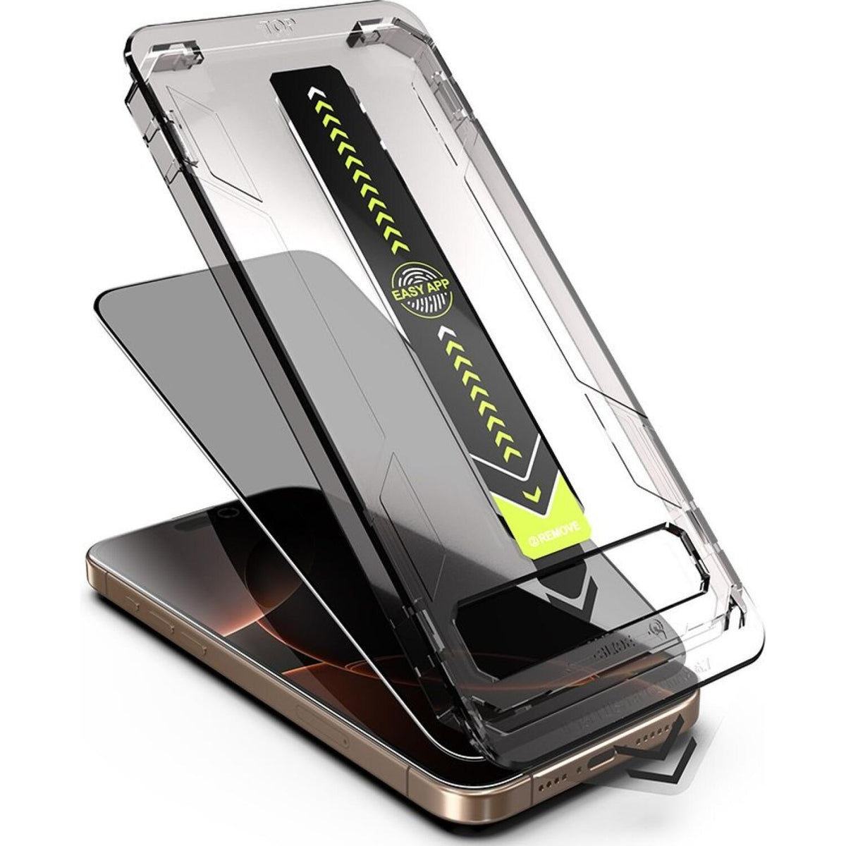 Tempered Glass iPhone Air Techsuit Privacy TitanGlass Full Cover Full Face Αντιχαρακτικό Γυαλί Προστασίας Απορρήτου Οθόνης 2 