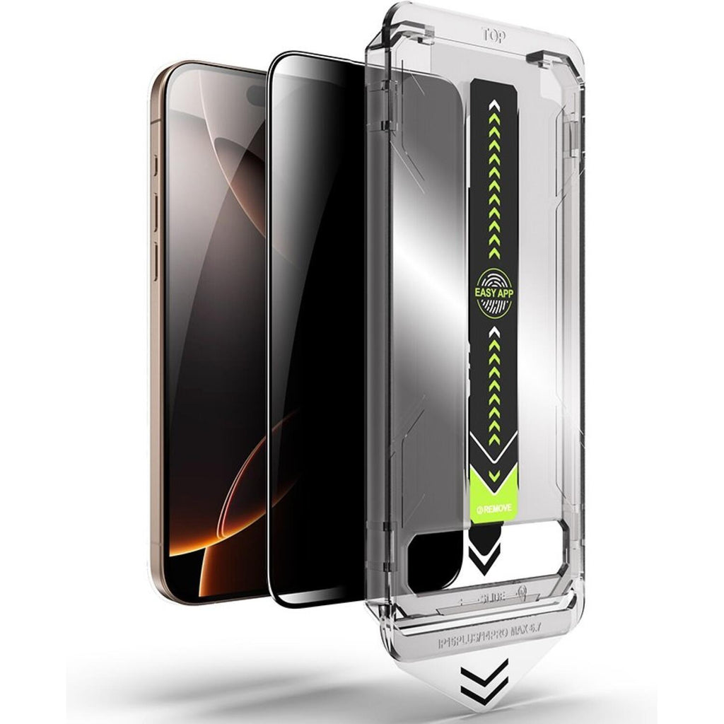 Tempered Glass iPhone Air Techsuit Privacy TitanGlass Full Cover Full Face Αντιχαρακτικό Γυαλί Προστασίας Απορρήτου Οθόνης - 