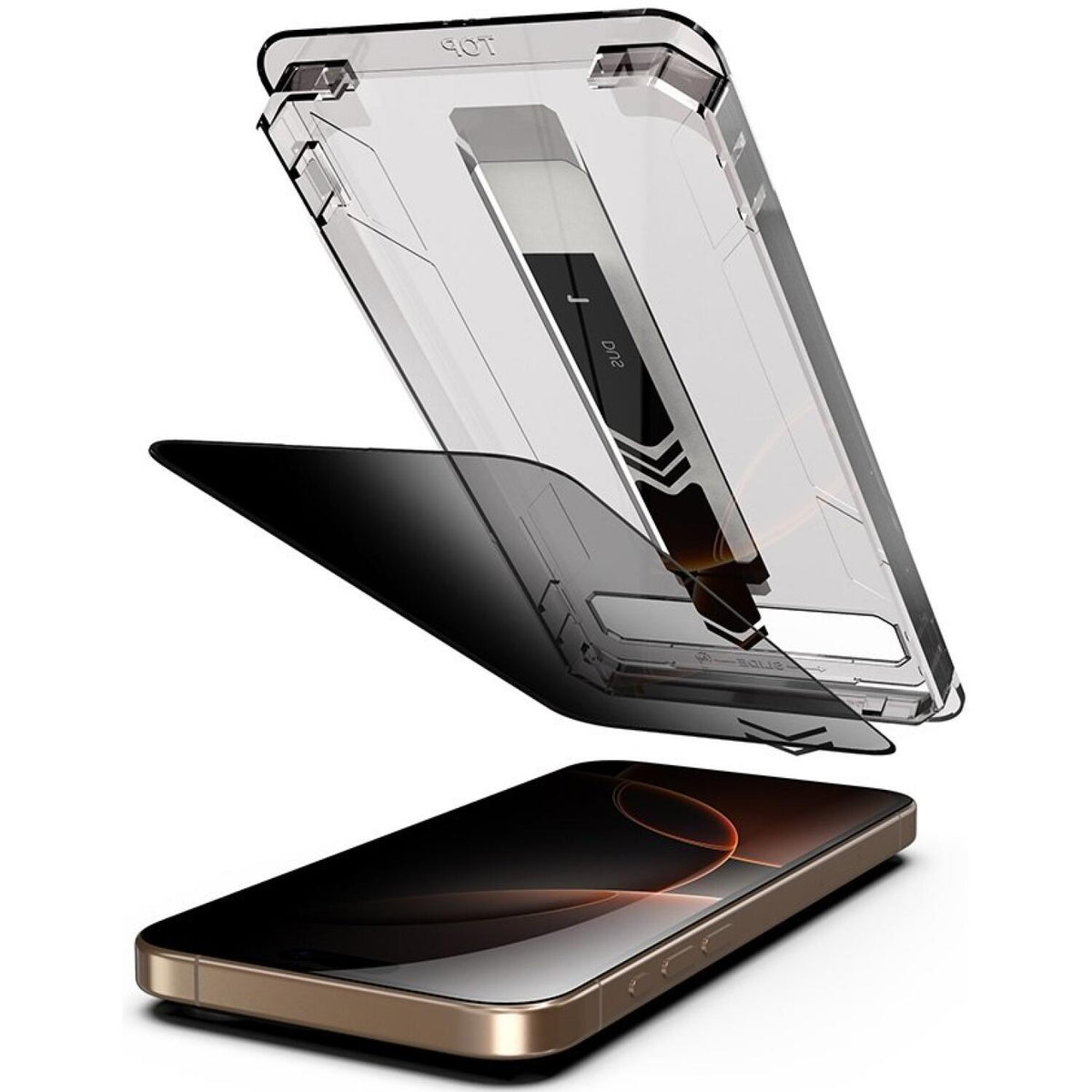 Tempered Glass iPhone Air Techsuit Privacy TitanGlass Full Cover Full Face Αντιχαρακτικό Γυαλί Προστασίας Απορρήτου Οθόνης - 