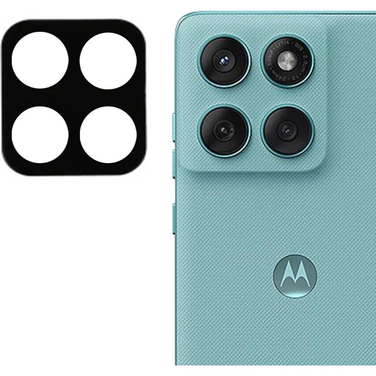 Tempered Glass Motorola Edge 60 / Edge 60 Fusion Techsuit Full Camera Αντιχαρακτικό Γυαλί Προστασίας για Φακό Κάμερας - Black