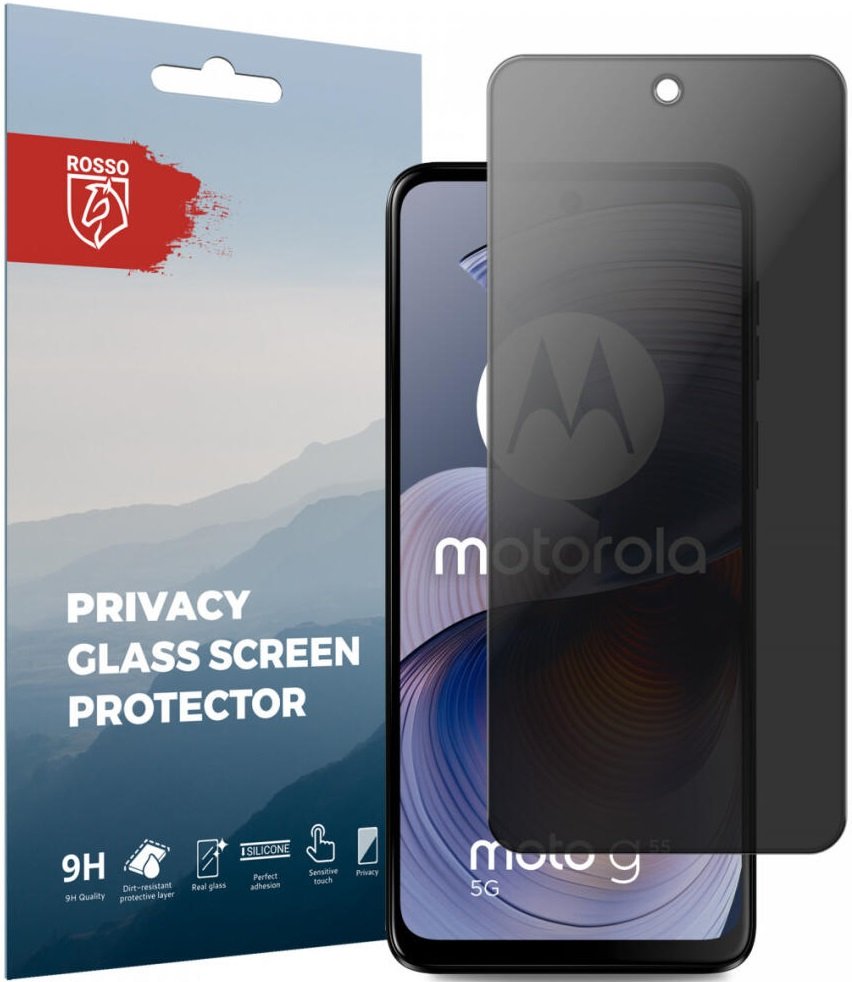 Tempered Glass Motorola Moto G55 Rosso Privacy Αντιχαρακτικό Γυαλί Προστασίας Απορρήτου Οθόνης (8719246467523)