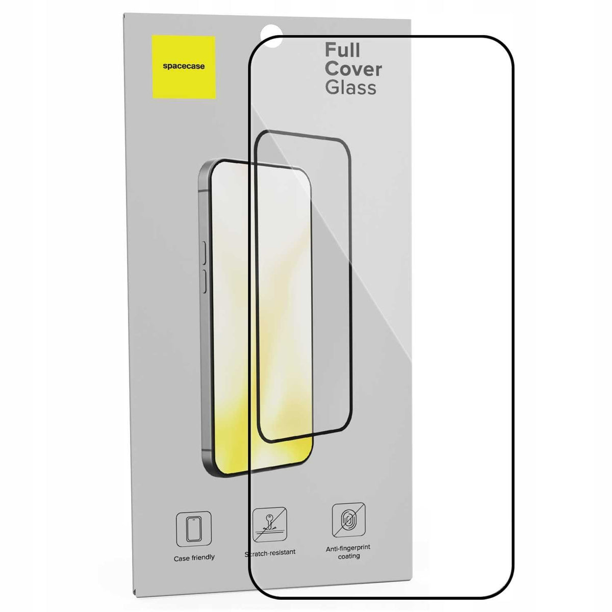 Tempered Glass Samsung Galaxy A36 Spacecase Full Cover Glass Full Face Αντιχαρακτικό Γυαλί Προστασίας Οθόνης - Black (5905719