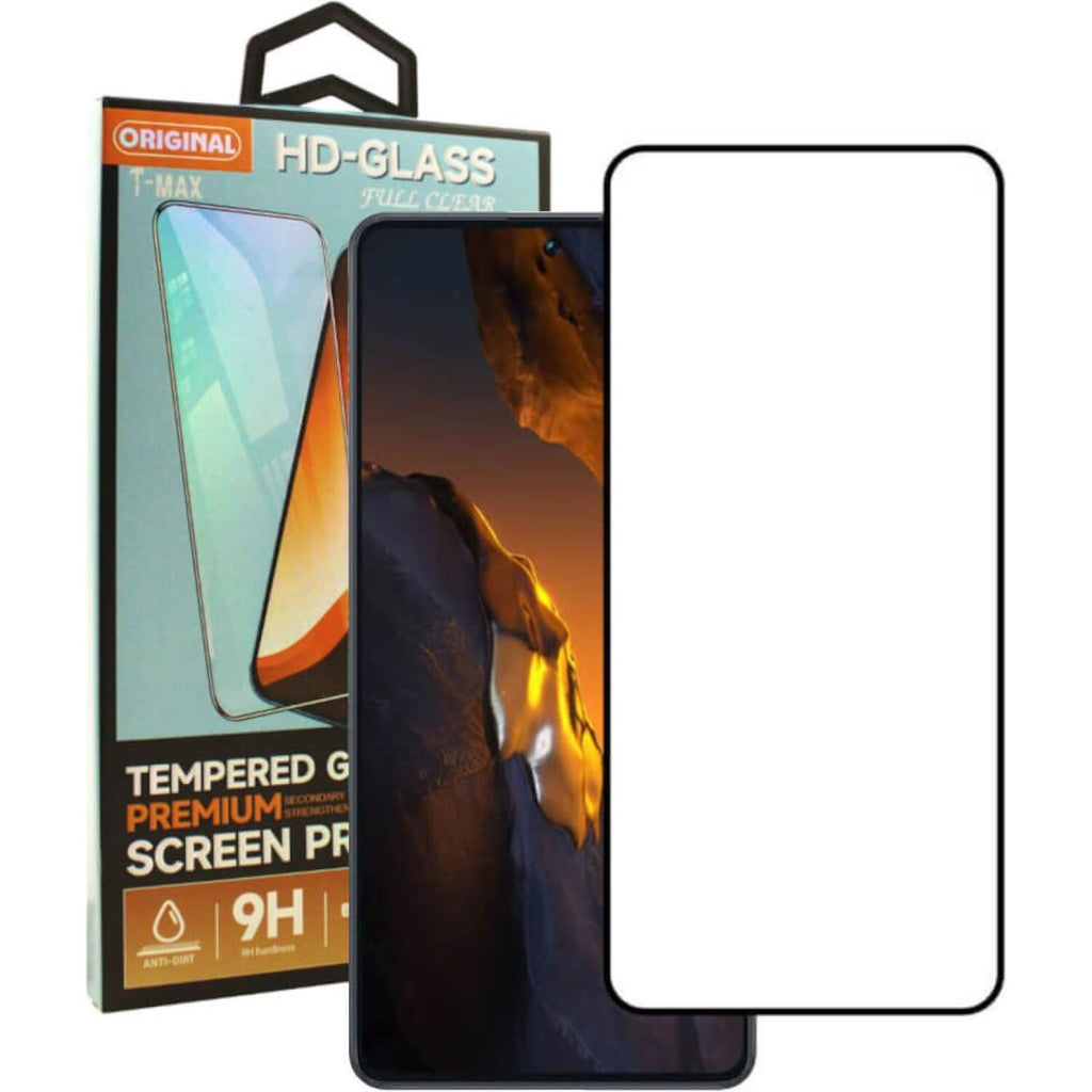 Tempered Glass Samsung Galaxy A36 T-Max Premium Full Glue Αντιχαρακτικό Γυαλί Προστασίας Οθόνης - Black (5206015081767)