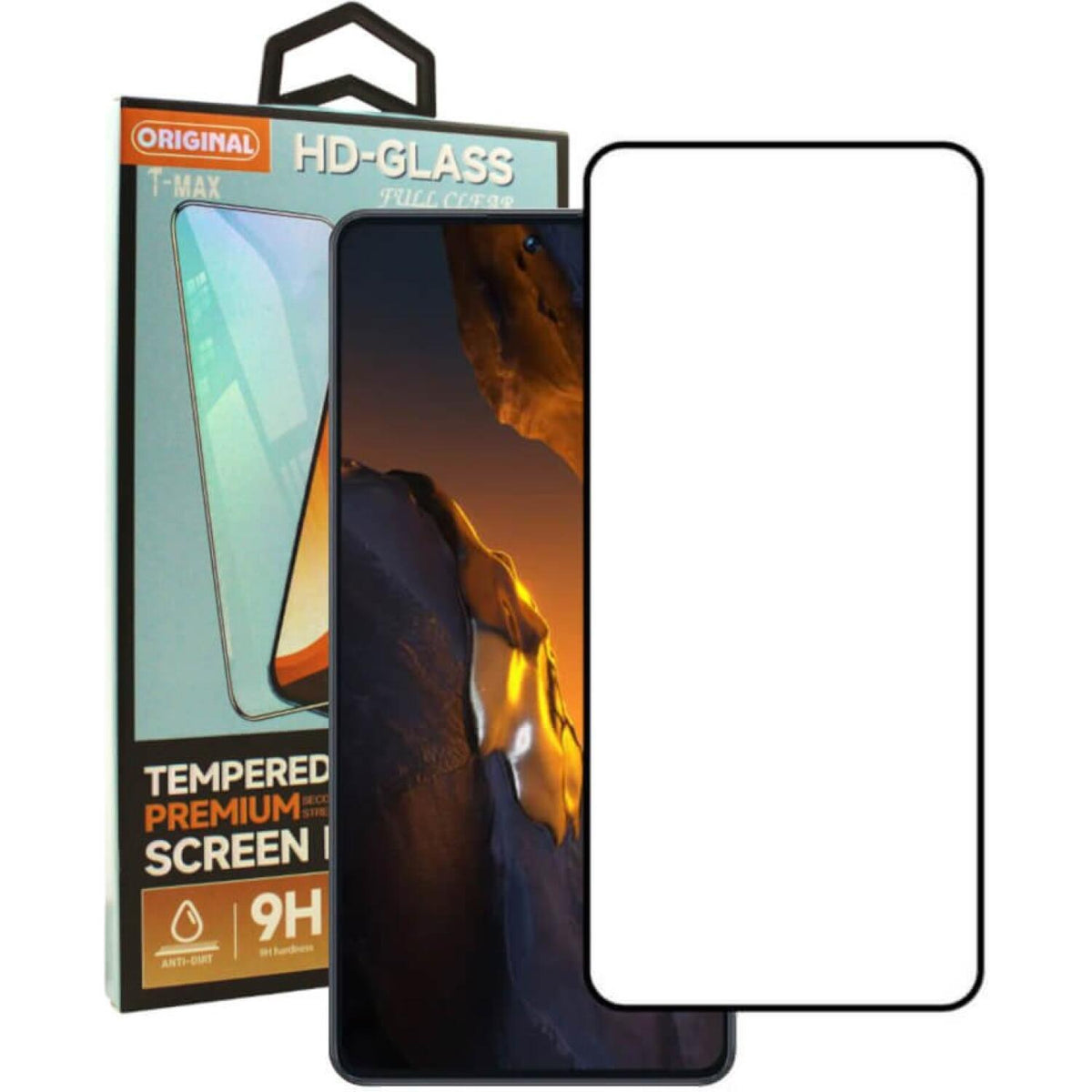 Tempered Glass Samsung Galaxy A37 T-Max Premium Full Glue Αντιχαρακτικό Γυαλί Προστασίας Οθόνης - Black (5206015086489)