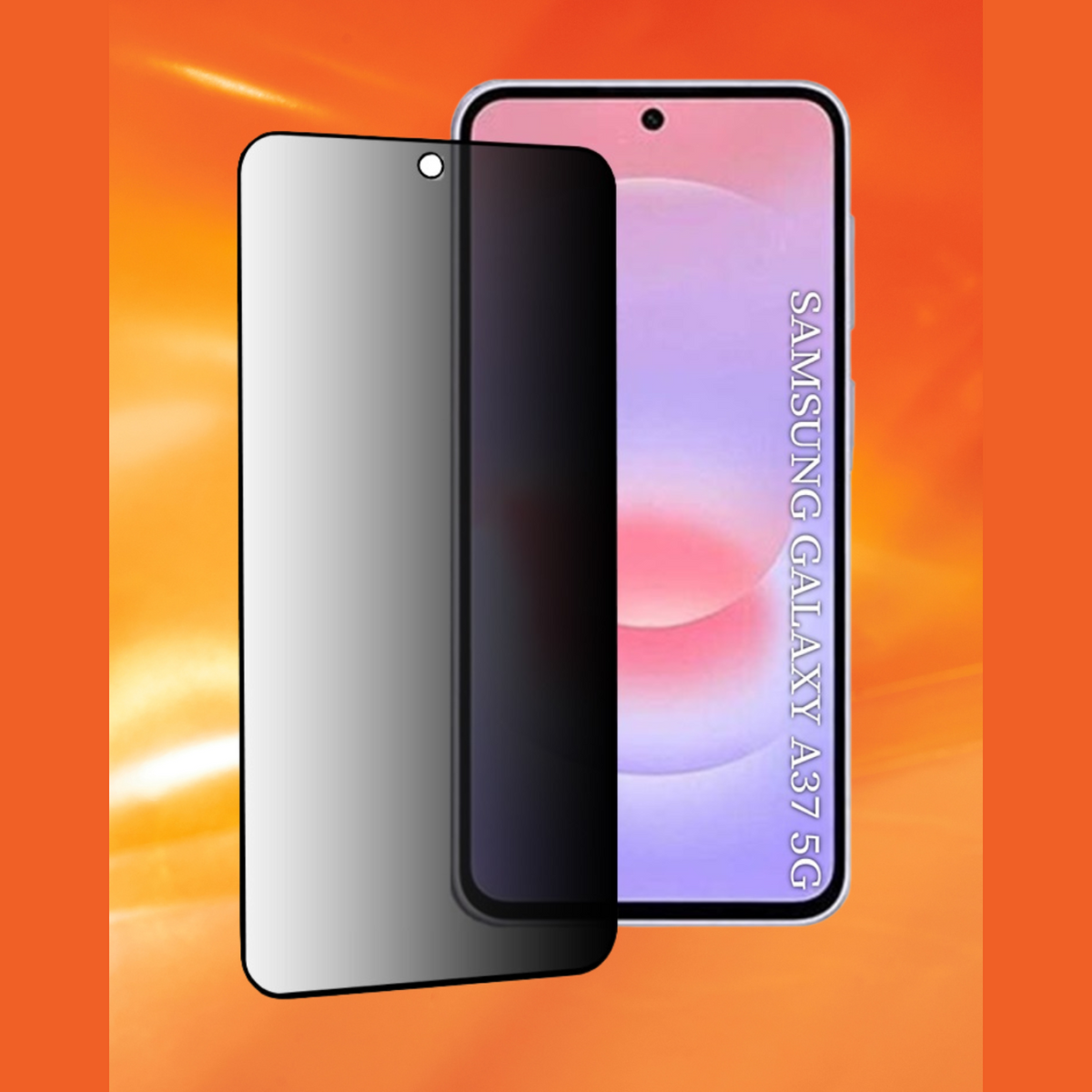 Tempered Glass Samsung Galaxy A37 Techsuit 111D Privacy Full Glue Full Face Αντιχαρακτικό Γυαλί Προστασίας Απορρήτου Οθόνης -