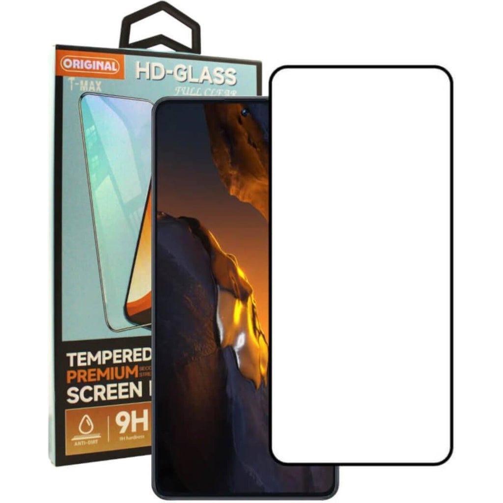 Tempered Glass Samsung Galaxy A56 T-Max Premium Full Glue Αντιχαρακτικό Γυαλί Προστασίας Οθόνης - Black (5206015081774)