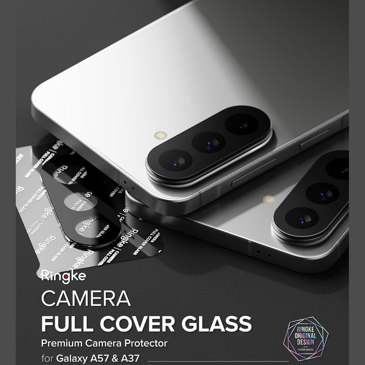 Tempered Glass Samsung Galaxy A57 / A37 Ringke Camera Protector Full Cover Glass Αντιχαρακτικό Γυαλί Προστασίας για Φακό Κάμε