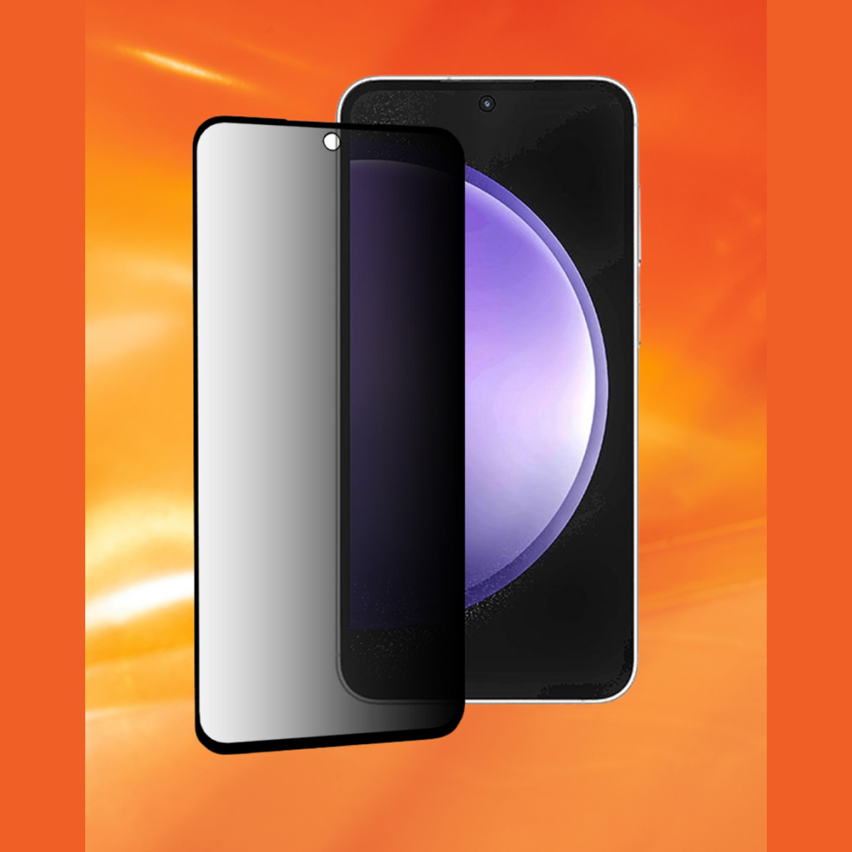 Tempered Glass Samsung Galaxy S23 FE Techsuit 111D Privacy Full Glue Full Face Αντιχαρακτικό Γυαλί Προστασίας Απορρήτου Οθόνη
