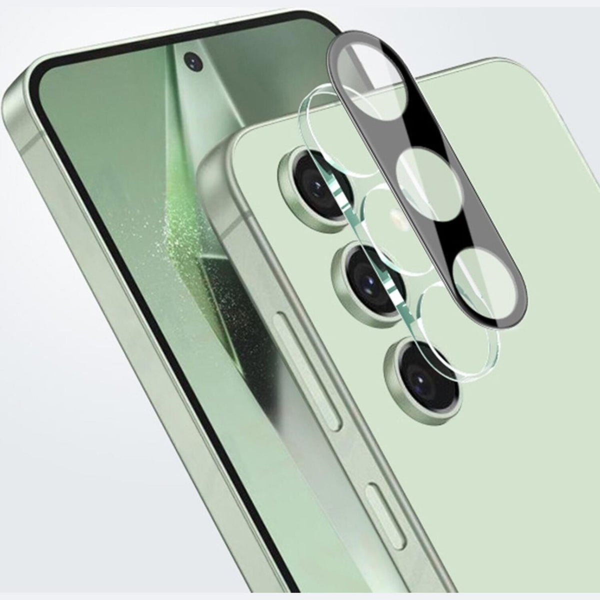 Tempered Glass Samsung Galaxy S24 FE Techsuit Full Camera Αντιχαρακτικό Γυαλί Προστασίας για Φακό Κάμερας - Black (5949419218