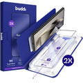 Tempered Glass Samsung Galaxy S24 Ultra Buddi Easy Fit Full Face Αντιχαρακτικό Γυαλί Προστασίας Οθόνης 2 Τεμάχια - Black (871