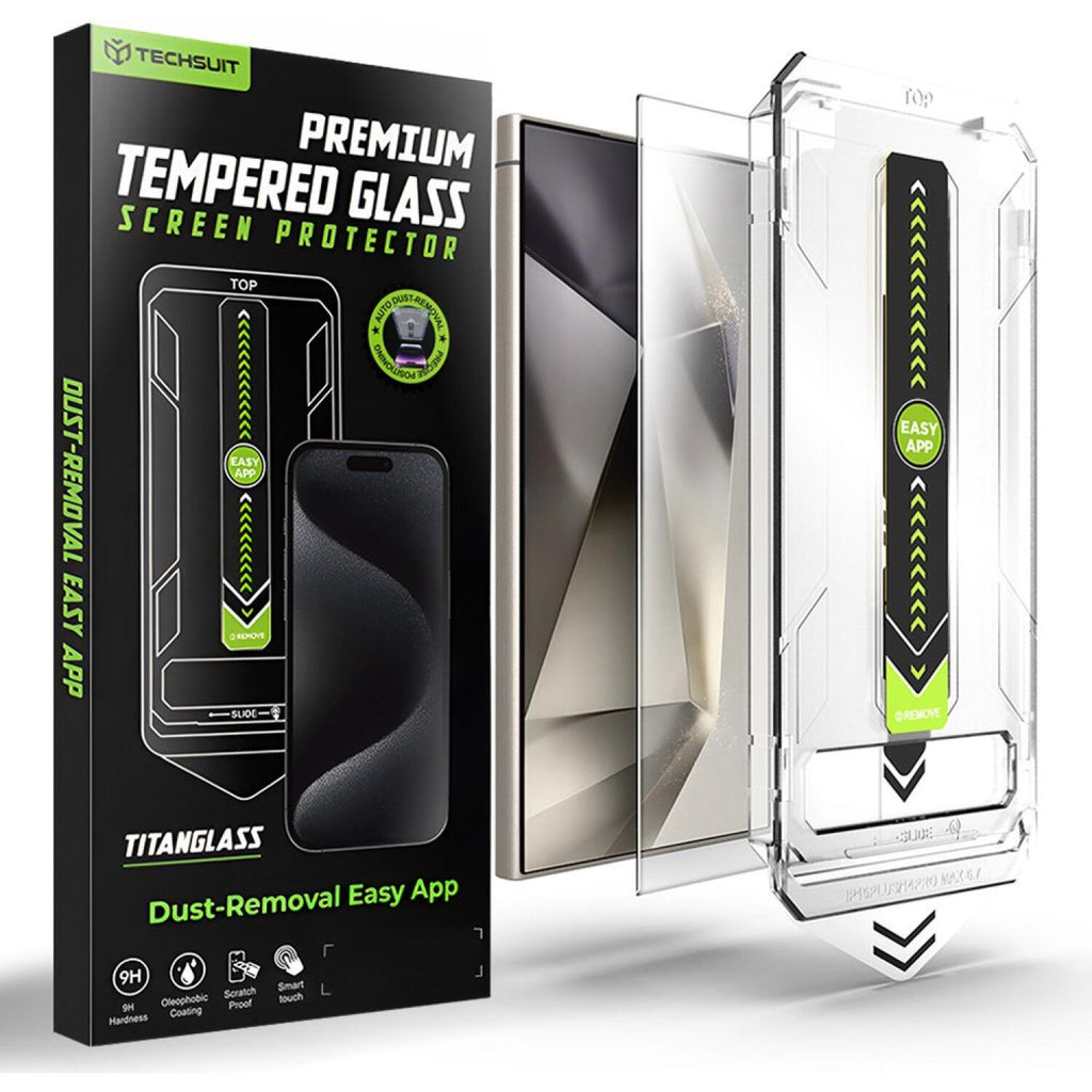 Tempered Glass Samsung Galaxy S24 Ultra Techsuit TitanGlass CrystalHD Αντιχαρακτικό Γυαλί Προστασίας Οθόνης - Clear (59494192