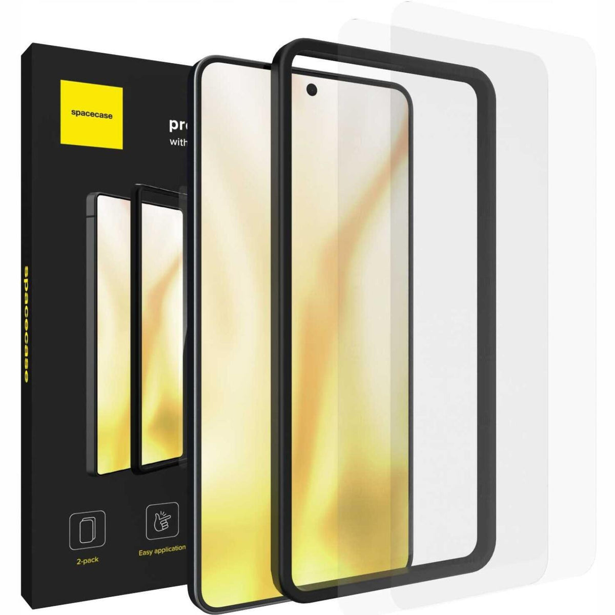 Tempered Glass Samsung Galaxy S25 Edge Spacecase Set Αντιχαρακτικό Γυαλί Προστασίας Οθόνης 2 Τεμάχια - Clear (5905719118846)