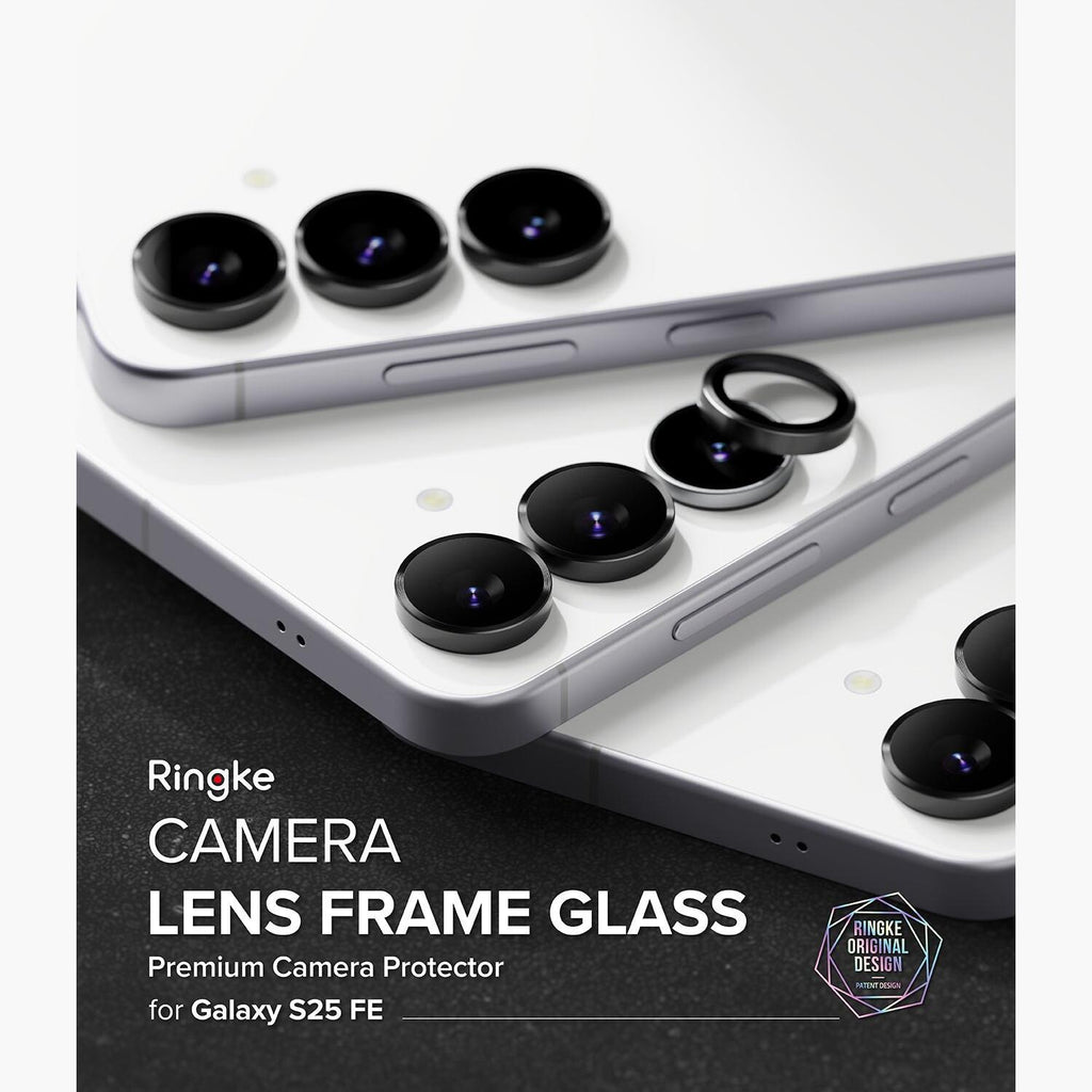 Tempered Glass Samsung Galaxy S25 FE Ringke Camera Lens Frame Glass Αντιχαρακτικό Γυαλί Προστασίας για Φακό Κάμερας 2 Τεμάχια