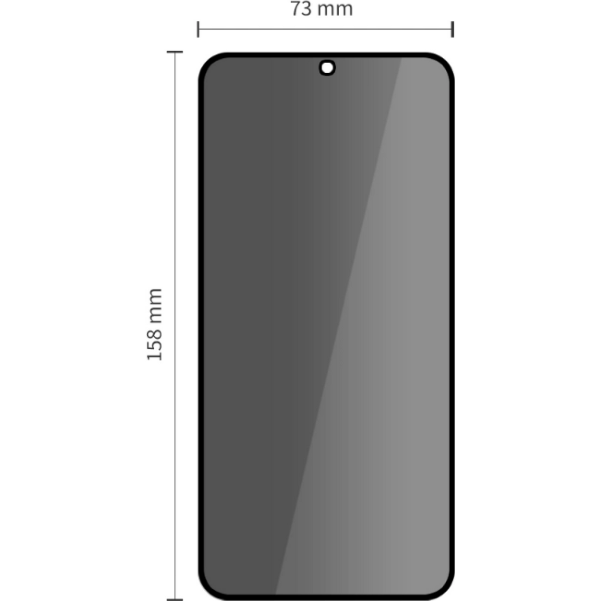 Tempered Glass Samsung Galaxy S25 FE Tech-Protect Glass Spy+ Privacy Full Face Αντιχαρακτικό Γυαλί Προστασίας Απορρήτου Οθόνη