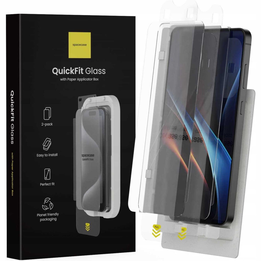 Tempered Glass Samsung Galaxy S25 Plus / S24 Plus Spacecase QuickFit Glass Αντιχαρακτικό Γυαλί Προστασίας Οθόνης με Απλικατέρ