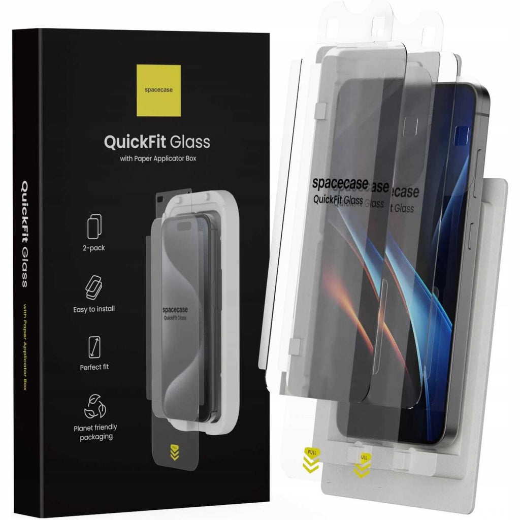 Tempered Glass Samsung Galaxy S25 / S24 Spacecase QuickFit Glass Αντιχαρακτικό Γυαλί Προστασίας Οθόνης με Απλικατέρ QuickFit 