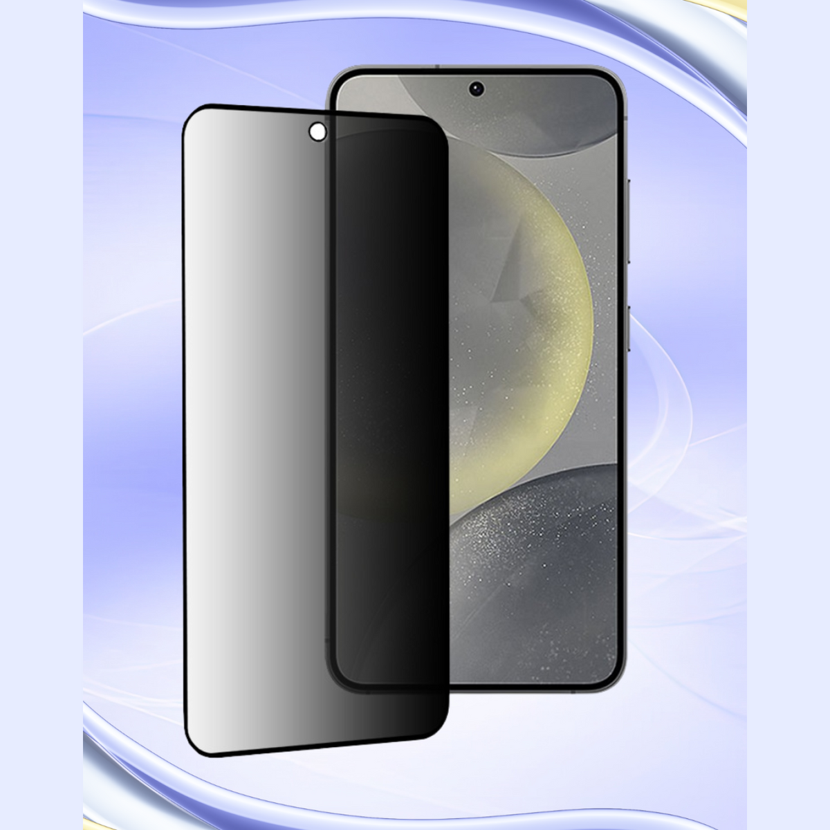 Tempered Glass Samsung Galaxy S25 / S24 Techsuit 111D Privacy Full Glue Full Face Αντιχαρακτικό Γυαλί Προστασίας Απορρήτου Οθ