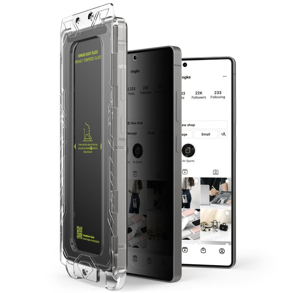 Tempered Glass Samsung Galaxy S25 Ultra Ringke Easy Slide Privacy Αντιχαρακτικό Γυαλί Προστασίας Απορρήτου Οθόνης 2 Τεμάχια (