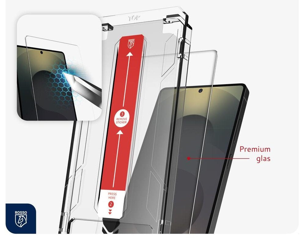 Tempered Glass Samsung Galaxy S25 Ultra Rosso Αντιχαρακτικό Γυαλί Προστασίας Οθόνης - Clear (8719246471643)