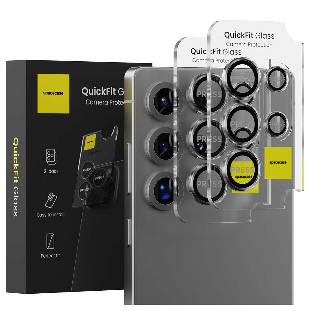 Tempered Glass Samsung Galaxy S25 Ultra Spacecase QuickFit Camera Glass Αντιχαρακτικό Γυαλί Προστασίας για Φακό Κάμερας 2 Τεμ