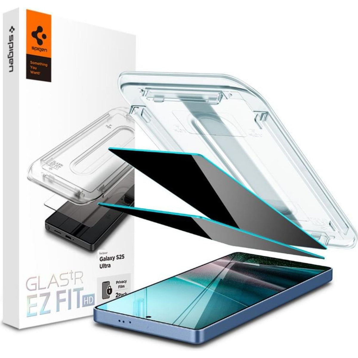 Tempered Glass Samsung Galaxy S25 Ultra Spigen GLAS.tR EZ Fit HD Privacy Αντιχαρακτικό Γυαλί Προστασίας Απορρήτου Οθόνης 2 Τε